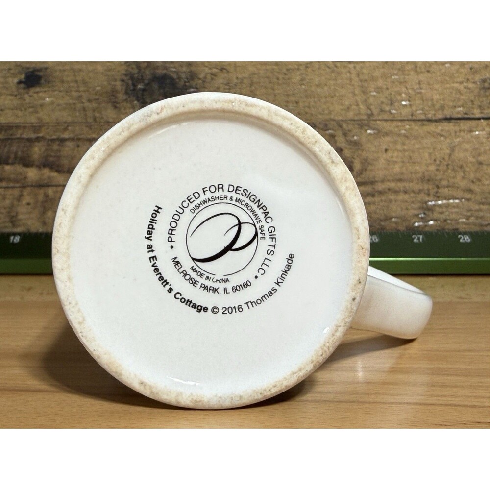 🔥Thomas Kinkade Holiday at Everett's Cottage  2016 Coffee Tea Mug 12 oz - Picture 12 of 12